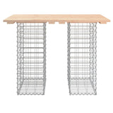 Garden Table Gabion Design 100x70x72 cm Solid Wood Pine 834365