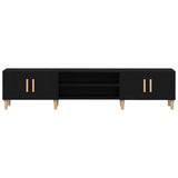 TV Cabinet Black Oak 180 x 31.5 x 40 cm Engineered Wood 862817