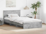 Bed Frame Concrete Grey 80 x 200 cm Engineered Wood 3408903