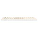 Floor Bed Frame White 75 x 190 cm Engineered Wood 893516