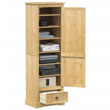 Wardrobe Corona 55x38x170 cm Solid Wood Pine 4002767