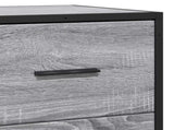 Sideboard Grey Sonoma 35.5x35x76 cm Engineered Wood and Metal 848947