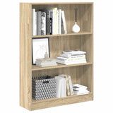 Bookcase Sonoma Oak 80x24x109 cm Engineered Wood 857837