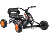 Kids Pedal Go Kart with Steel Frame, Sporty Design, for Ages 2-5 Years, Black T3398P422449