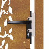 Garden Gate 100x200 cm Corten Steel Tree Design 153165