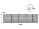 Gabion with 5 mm Wire and 5x2.5 cm Mesh 450x50x150 cm 3463803