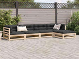 Garden Sofa Set Natural wood Solid pine wood Medium Modular 3299384