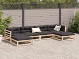 Garden Sofa Set Natural Wood Solid Pine Wood Large Modular 3299563