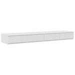 Storage Bed Frame White 236.5 x 150 x 31.5 cm Engineered wood 3335645
