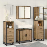 Bathroom Furniture Set 4 pcs Artisan Oak Engineered Wood 3402376