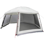 ZNTS Pool Tent with Removable Fly & Mesh Walls Grey 512x458 cm 4100627