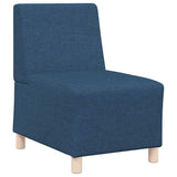 Modular Sofa Unit Armless 2 pcs Blue 55 x 74 x 82 cm Fabric 3399756