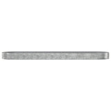 Garden Raised Bed Galvanised Steel 600x140x36 cm Silver 319052