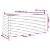 Garden Planter 110x40x45.5 cm Impregnated Wood Pine 847277