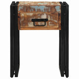 End Table with Drawer 40 x 40 x 50 cm Solid Reclaim Wood 4016713