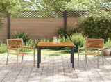 Garden Dining Set 3 pcs Beige and Brown Poly Rattan 3365492