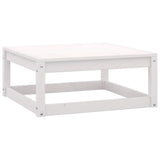 6 Piece Garden Lounge Set White Solid Wood Pine 3075330
