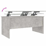 Coffee Table Concrete Grey 102x50.5x46.5 cm Engineered Wood 809723