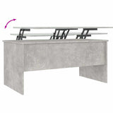 Coffee Table Concrete Grey 102x50.5x46.5 cm Engineered Wood 809723
