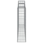 Arched Gabion Baskets 7 pcs 300x30x120/140 cm Galvanised Iron 3146544