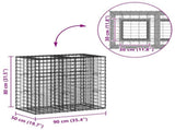 Gabion Raised Bed Silver 42033327