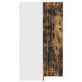 Wall Corner Cabinet LUCCA Smoked Oak 57 x 57 x 100 cm 885170