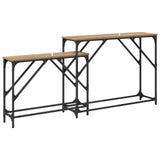 Console Table 2 pcs Artisan Oak 100 x 28 x 75 cm 882887