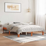 Bed Frame without Mattress Wax Brown 140x190 cm Solid Wood Pine 844167