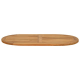 Table Top Oval Solid Teak Wood Natural 42033171