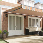 Retractable Awning Manual Multicolour 600 x 300 cm Fabric 3331617