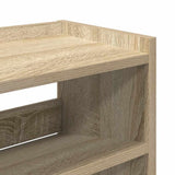Shoe Rack Sonoma Oak 80x25x100 cm Engineered Wood 859898