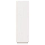 Highboard White 37x34x110 cm Solid Wood Pine 813516