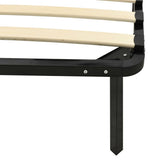 Bed Frame without Mattress Black Metal 100x200 cm 284679