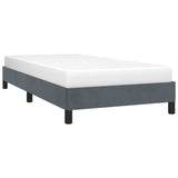 Bed Frame without Mattress Dark Grey 100x203 cm Twin XL Velvet 347004
