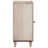 Sideboard Bleached White 40 x 33 x 75 cm Solid Mango Wood 4018140