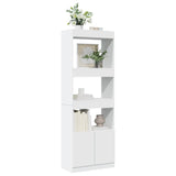 Highboard White 63x33x180 cm Engineered Wood 3309600