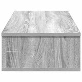 Wall Shelf with Drawers Grey Sonoma 80x31x17 cm Engineered Wood 859955