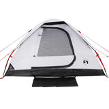Camping Tent Dome 4-Person White Blackout Fabric Waterproof 94780