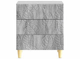 Bedside Table Grey Sonoma 43 x 39.5 x 66.5 cm Engineered Wood 895021