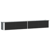 ZNTS Garden Raised Bed Galvanised Steel 320x40x45 cm Anthracite 47055