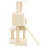 Cat Tree with Sisal Scratching Posts Cream 82 cm 171777