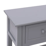 Sideboard Grey 108x30x76 cm Solid Wood Paulownia 338546