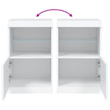 Sideboard with LED Lights White 41x37x67 cm 836679