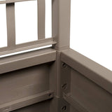 Garden Planter Grey 36 x 36 x 140 cm Polypropylene 42006501