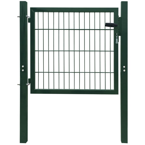 2D Fence Gate Green 106 x 130 cm 141747