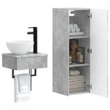 Bathroom Furniture Set 2 pcs Concrete Grey 33 x 34.5 x 100 cm 3406096