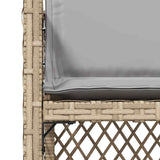 Garden Chairs with Cushions 4 pcs Mix Beige Poly Rattan 364955