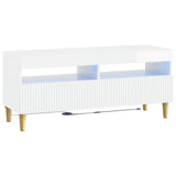 LED TV Cabinet High Gloss White Engineered Wood 896769