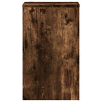 ZNTS Plant Stands 2 pcs Smoked Oak 30x30x50 cm Engineered wood 852919