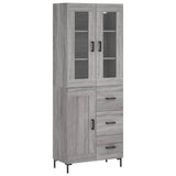 Highboard Grey Sonoma 69.5x34x180 cm Engineered Wood 3198663